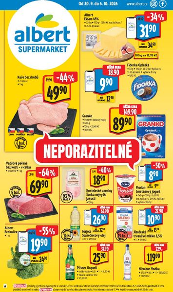 Leták Albert - Albert Supermarket od 30.09. do 06.10. - strana 1