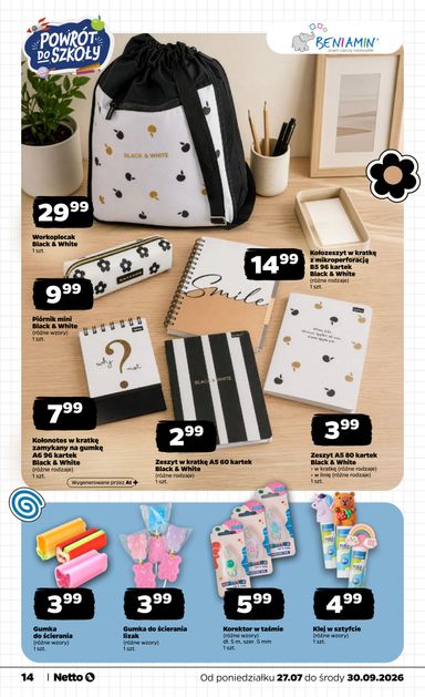 Gazetka Netto - Netto - Back to school od 27.07. do 30.09. - strona 14