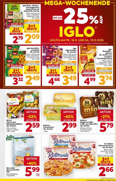 BILLA-Flugblatt - Billa gültig ab 17.09. bis 23.09. - seite 13