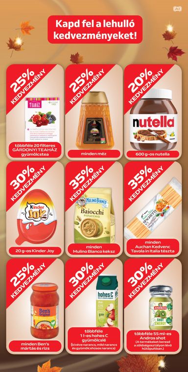 Akciós újság Auchan - Auchan - Őszi kuponnapok érvényes 10.01.-tól 10.11.-ig - 11 oldal