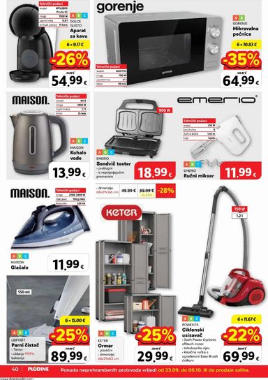 Katalog Plodine - Plodine vrijedi od 23.09. do 29.09. - stranica 40