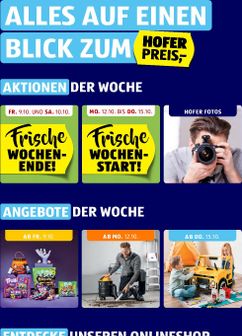 HOFER-Flugblatt gültig ab Freitag 09.10.