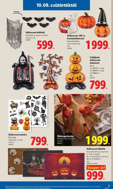 Akciós újság Lidl - Lidl - Nonfood érvényes 10.08.-tól 10.14.-ig - 5 oldal