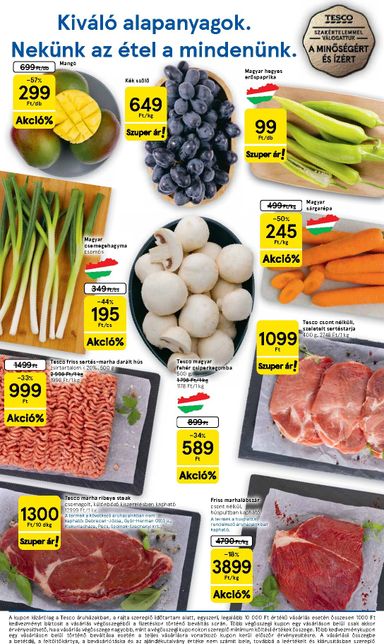 Akciós újság Tesco - Tesco szupermarket érvényes 10.08.-tól 10.14.-ig - 2 oldal