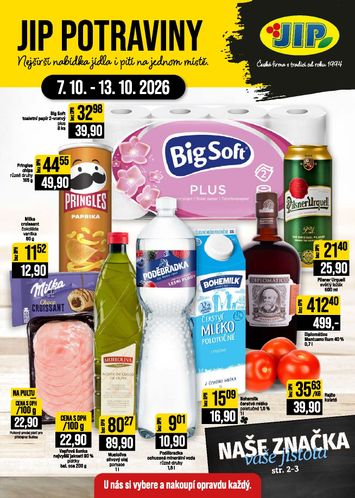 Leták JIP - JIP - České Budějovice, Most, Svoboda nad Úpou, Náchod, Sušice od 07.10. do 13.10. - strana 1