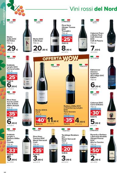 Volantino Carrefour - Carrefour - Catalogo vini valido dal 05/10 al 08/11 - pagina 20