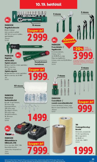 Akciós újság Lidl - Lidl - Nonfood érvényes 10.15.-tól 10.21.-ig - 23 oldal
