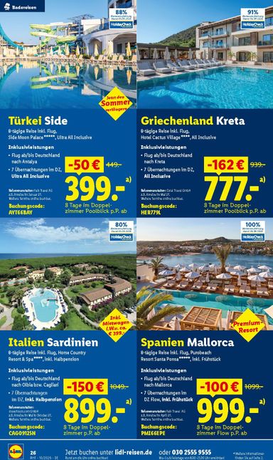 Prospekt Lidl - Lidl - Reise-Highlights gültig ab 30.09. bis 31.10. - seite 26