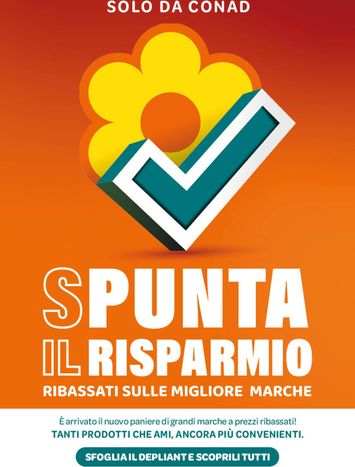 Volantino Conad - Conad - Spunta il risparmio valido dal 01/09 al 30/09 - pagina 1