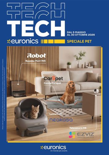 Volantino Euronics - Euronics - Speciale Pet valido dal 05/05 al 30/10 - pagina 1