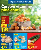 Lidl leták platný od pondelka 28.09.