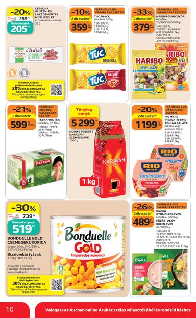 Akciós újság Auchan - Auchan szupermarket érvényes 10.08.-tól 10.14.-ig - 10 oldal
