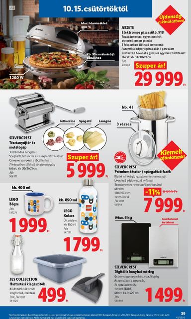 Akciós újság Lidl - Lidl érvényes 10.15.-tól 10.21.-ig - 39 oldal
