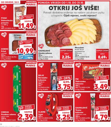 Katalog Kaufland - Kaufland vrijedi od 30.09. do 06.10. - stranica 18