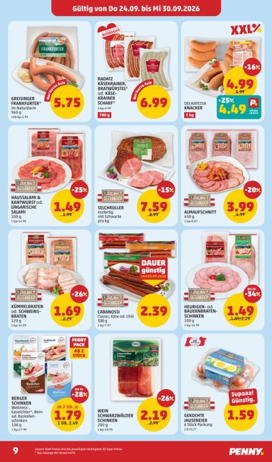 PENNY-Flugblatt - PENNY gültig ab 24.09. bis 30.09. - seite 9