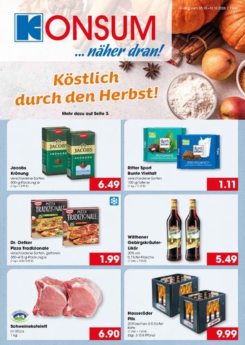 Prospekt Konsum Hagenow - Konsum Hagenow gültig ab 05.10. bis 10.10. - seite 1