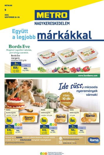 Akciós újság Metro - Metro - Márkák katalógus érvényes 09.16.-tól 09.30.-ig - 1 oldal