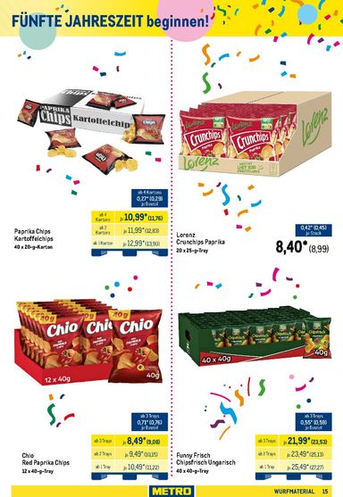 Prospekt METRO - Metro - Wurfmaterial Karneval gültig ab 01.10. bis 31.10. - seite 15