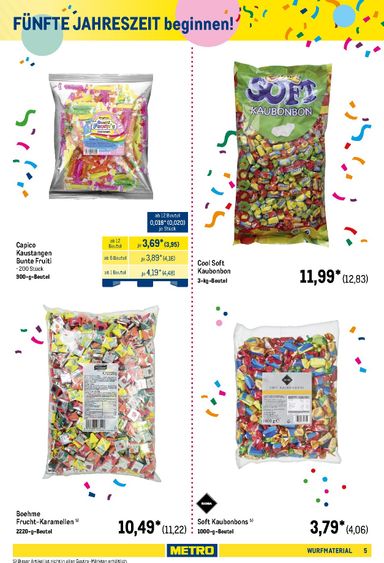 Prospekt METRO - Metro - Wurfmaterial Karneval gültig ab 01.10. bis 31.10. - seite 5