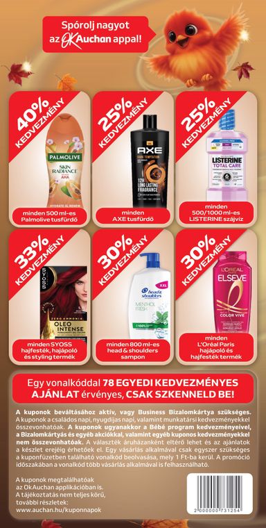 Akciós újság Auchan - Auchan - Őszi kuponnapok érvényes 10.01.-tól 10.11.-ig - 4 oldal