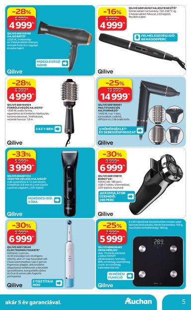 Akciós újság Auchan - Auchan - Qilive ajánlataink érvényes 10.08.-tól 10.28.-ig - 5 oldal