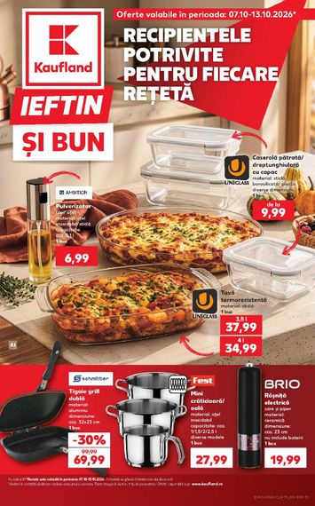 Catalogul Kaufland - Kaufland - Ieftin si bun de la 07.10. până la 13.10. - pagina 1