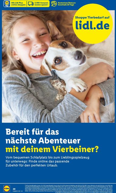 Prospekt Lidl - Lidl - Urlaub mit Hund gültig ab 29.07. bis 31.12. - seite 35