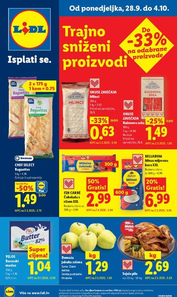 Katalog Lidl - Lidl vrijedi od 28.09. do 04.10. - stranica 1