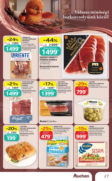 Akciós újság Auchan - Auchan - Bor ajánlataink érvényes 10.01.-tól 10.21.-ig - 27 oldal