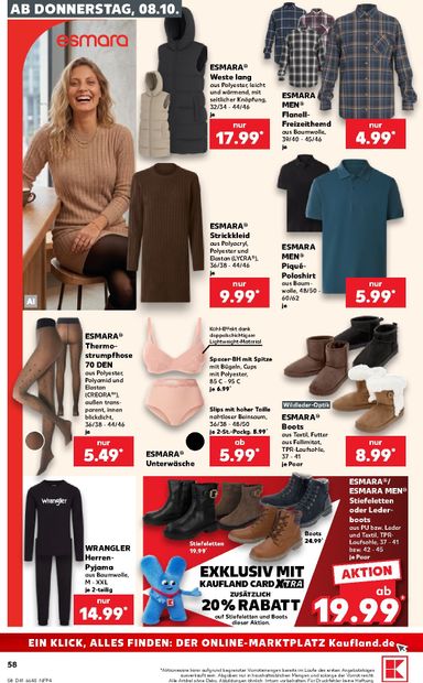 Leták Kaufland Německo - Kaufland Německo od 08.10. do 14.10. - strana 58