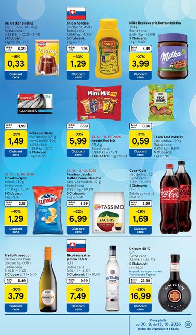 Leták Tesco - Tesco supermarket od 30.09. do 06.10. - strana 25