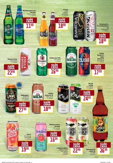 Leták Billa - Billa - Katalog: Podzimní nápoje od 30.09. do 20.10. - strana 21