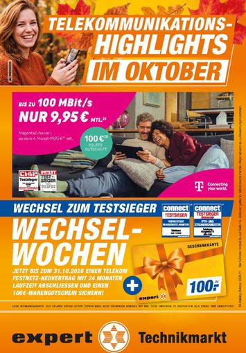 Prospekt expert - expert - Telekommunikations-Highlights gültig ab 01.10. bis 31.10. - seite 1