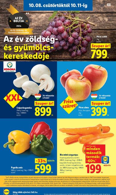 Akciós újság Lidl - Lidl érvényes 10.08.-tól 10.14.-ig - 6 oldal
