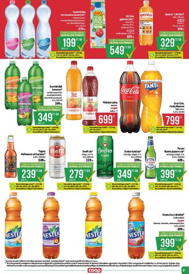 Akciós újság Coop - Coop - Abc-Szuper érvényes 10.15.-tól 10.21.-ig - 9 oldal