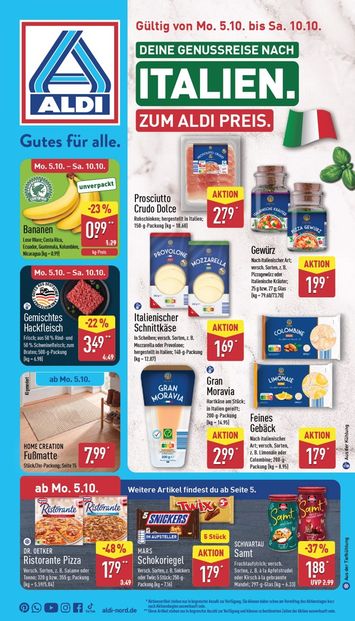 Prospekt ALDI Nord - ALDI NORD gültig ab 05.10. bis 10.10. - seite 1