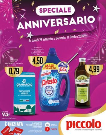 Volantino Piccolo - Piccolo valido dal 28/09 al 11/10 - pagina 1