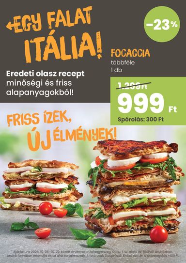 Akciós újság INTERSPAR - INTERSPAR toGo érvényes 10.08.-tól 10.22.-ig - 2 oldal