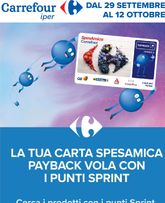 Carrefour - Punti Sprint Payback valido da martedì 29/09/2026