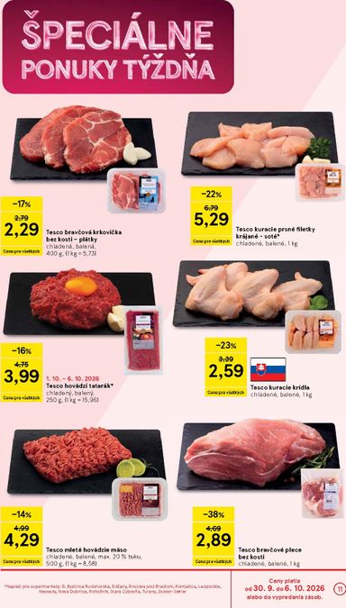 Leták Tesco - Tesco supermarket od 30.09. do 06.10. - strana 11