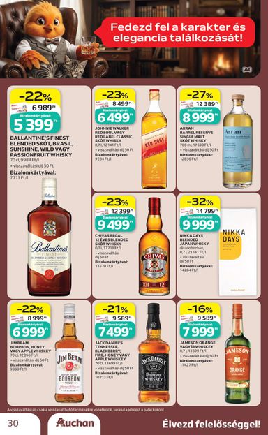 Akciós újság Auchan - Auchan - Bor ajánlataink érvényes 10.01.-tól 10.21.-ig - 30 oldal