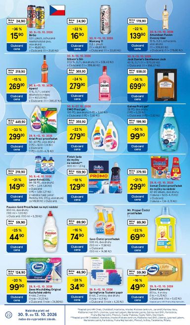 Leták Tesco - Tesco od 30.09. do 06.10. - strana 22