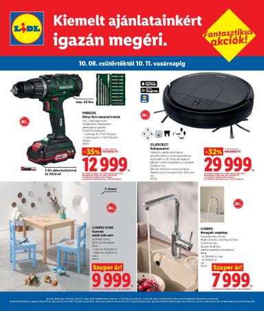 Akciós újság Lidl - Lidl - Kőszeg érvényes 10.08.-tól 10.11.-ig - 2 oldal