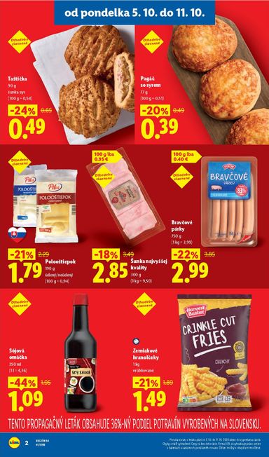 Leták Lidl - Lidl - Ešte viac extra akcií od 05.10. do 11.10. - strana 2