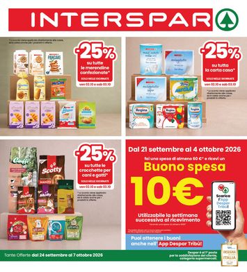 Volantino Interspar - INTERSPAR valido dal 24/09 al 07/10 - pagina 1