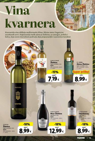 Katalog Plodine - Plodine - Vinski putopis vrijedi od 24.09. do 07.10. - stranica 15