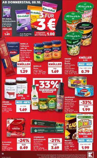 Leták Kaufland Německo - Kaufland Německo od 08.10. do 14.10. - strana 12