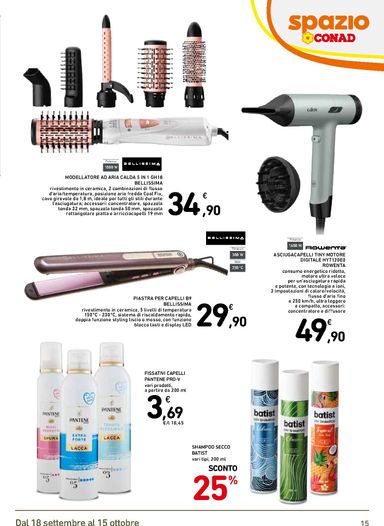 Volantino Spazio Conad - Spazio Conad - Catalogo Bellezza - Roma valido dal 18/09 al 15/10 - pagina 15