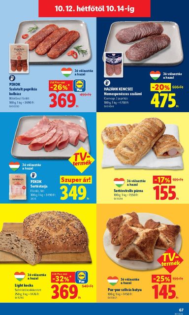 Akciós újság Lidl - Lidl érvényes 10.08.-tól 10.14.-ig - 67 oldal