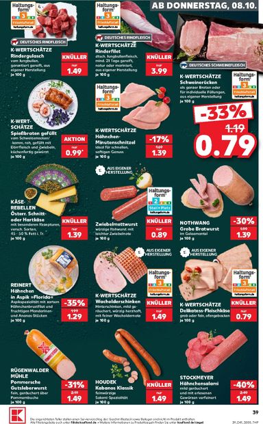 Leták Kaufland Německo - Kaufland Německo od 08.10. do 14.10. - strana 39